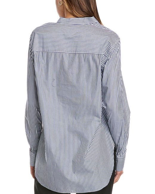 Officine Generale Gray Officine Generale Amelia Poplin Shirt