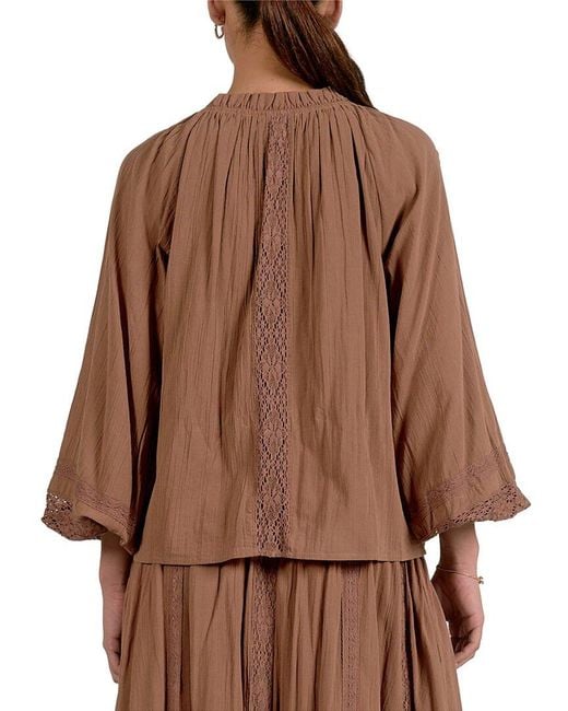 Elan Brown Top
