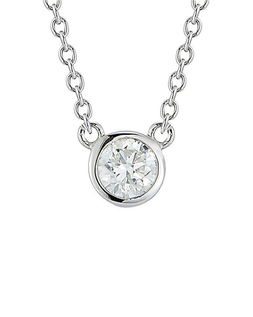 Nephora White 14k 0.25 Ct. Tw. Diamond Necklace