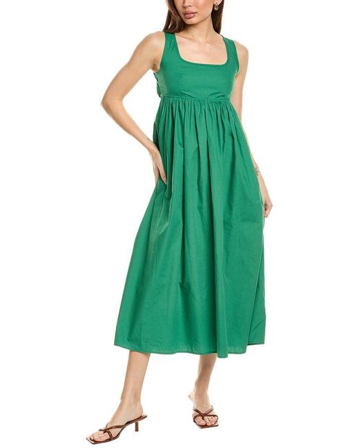 Lyra & Co Green Midi Dress