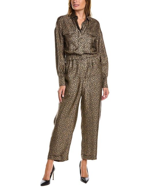 Brunello Cucinelli Multicolor Silk Jumpsuit