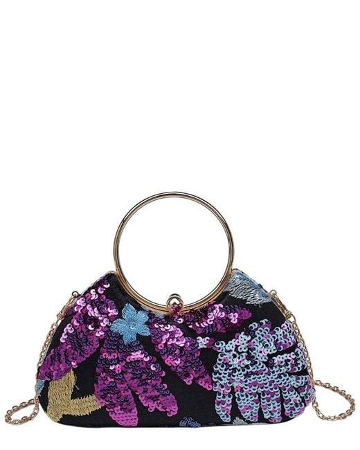 Urban Expressions Purple Phoebe Evening Clutch