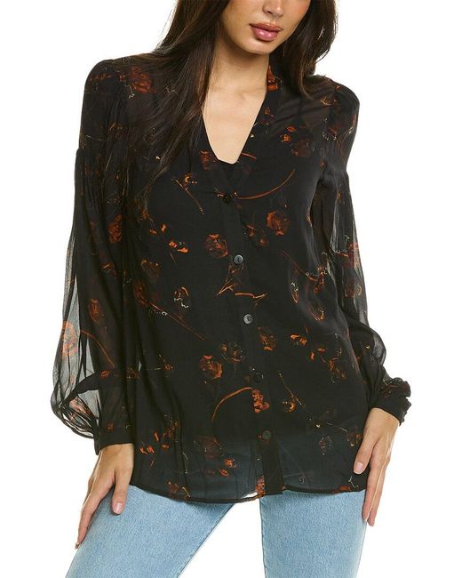 The Kooples Black Printed Shirt