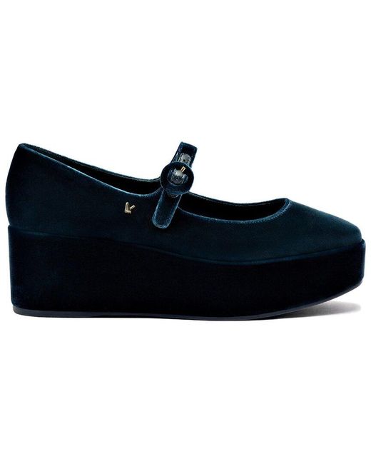 Larroude Black Larroudé Blair Leather Flatform