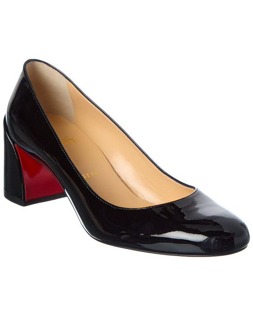 Christian Louboutin Black Miss Jane 55 Patent Pump