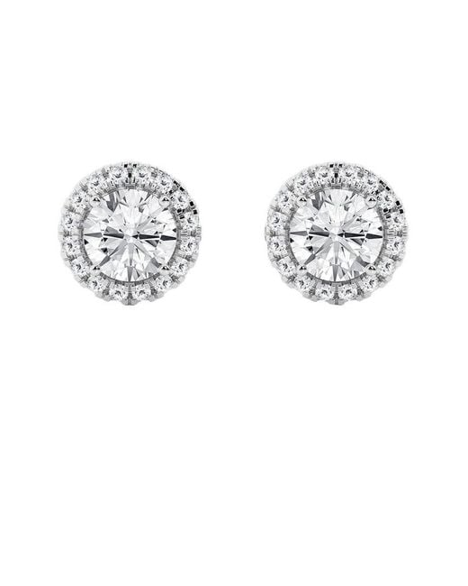Lab Grown Diamonds Metallic 14k 3.50 Ct. Tw. Lab-grown Diamond Studs