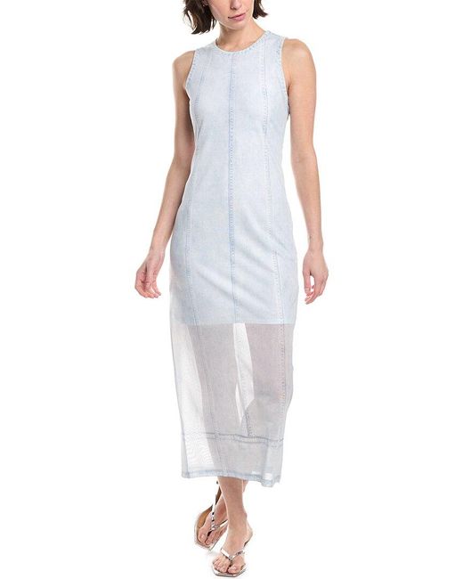 Rag & Bone White Miramar Mesh Midi Dress