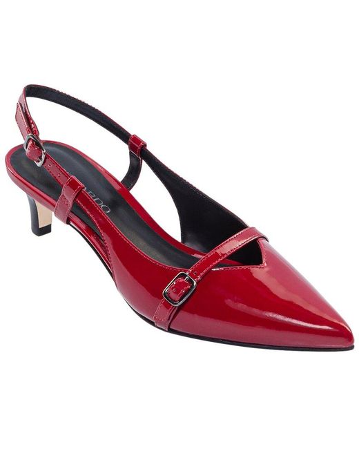 Bernardo Red Marietta Leather Pump