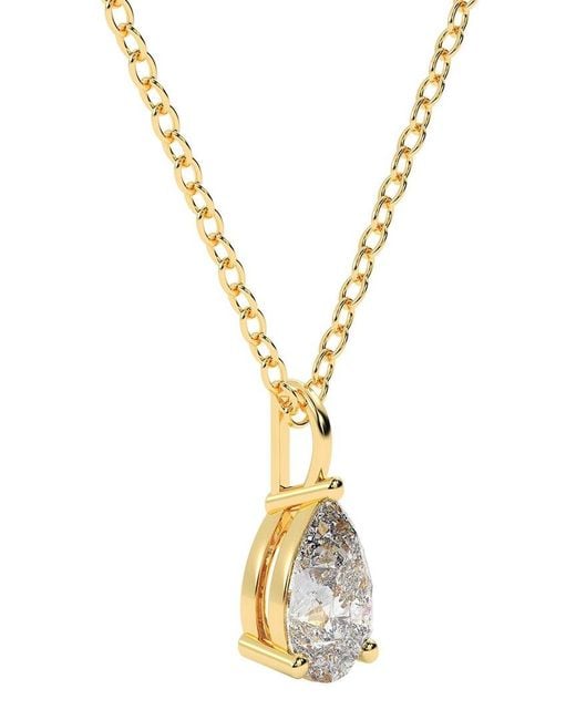 Lab Grown Diamonds Metallic 14k 0.25 Ct. Tw. Lab-grown Diamond Necklace
