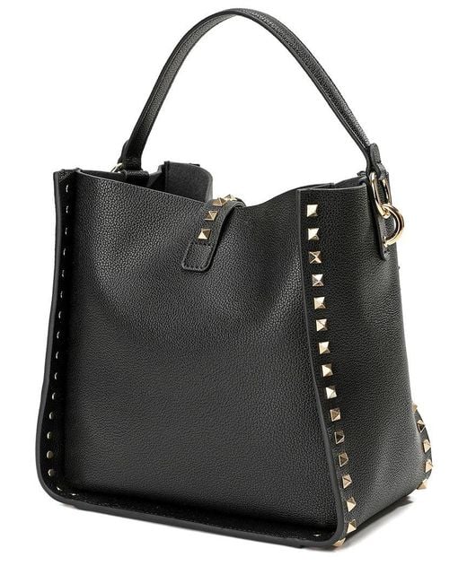 Tiffany & Fred Paris Black Full-Grain Leather Hobo Bag