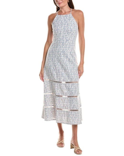 Marion Gray Floral Maxi Dress