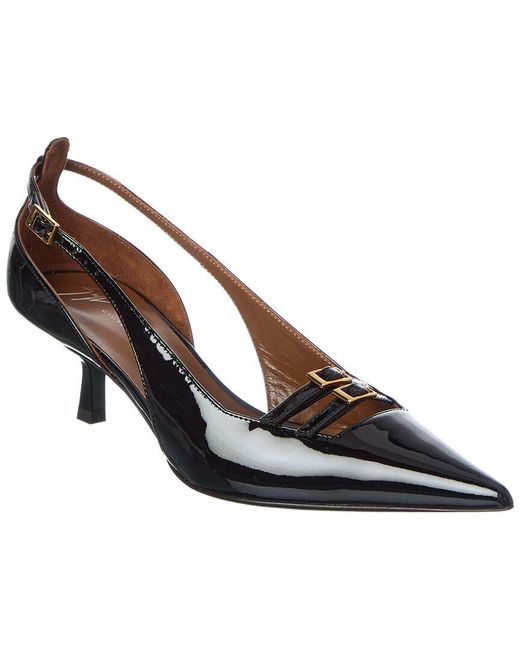 Giuseppe Zanotti Brown Raquel 50 Slim Patent Pump