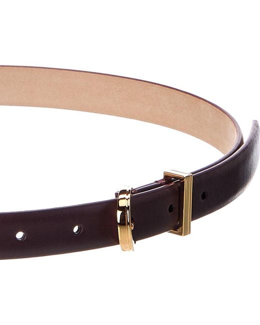 Khaite Brown Luna Leather Belt