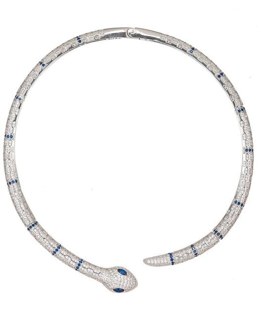 Eye Candy LA Metallic Cz Valeria Necklace