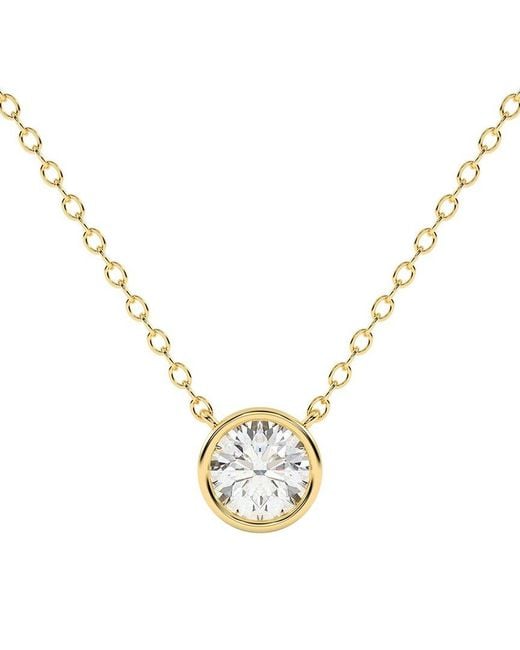 Lab Grown Diamonds Metallic 14k 0.75 Ct. Tw. Lab-grown Diamond Necklace