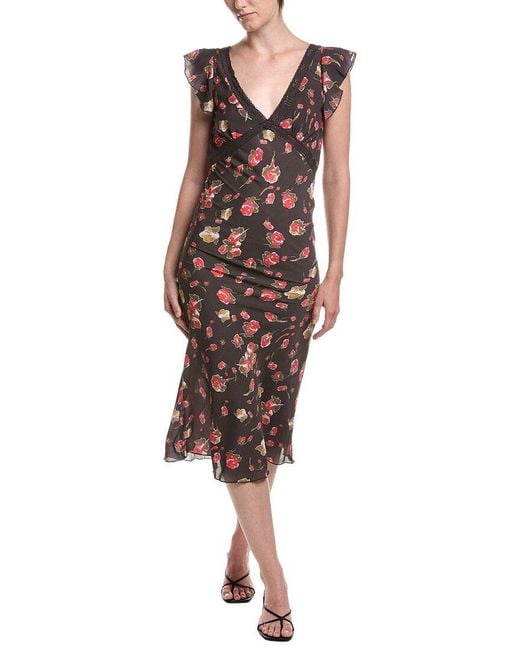 Moonsea Brown Midi Dress