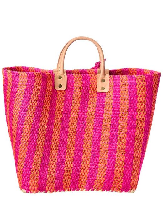 Mar Y Sol Pink Lido Tote