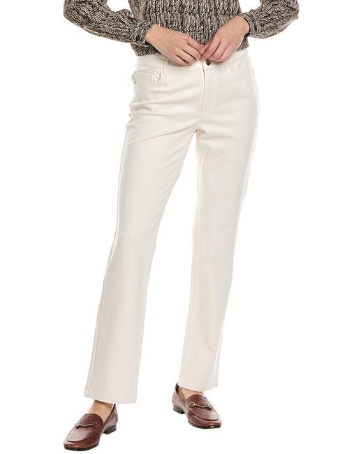 Jones New York White Lexington Straight Leg Pant