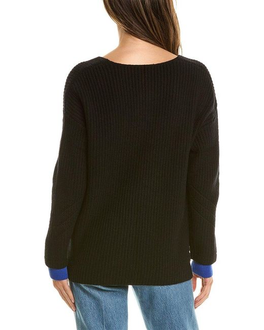 ASKK NY Black Chunky V-neck Sweater