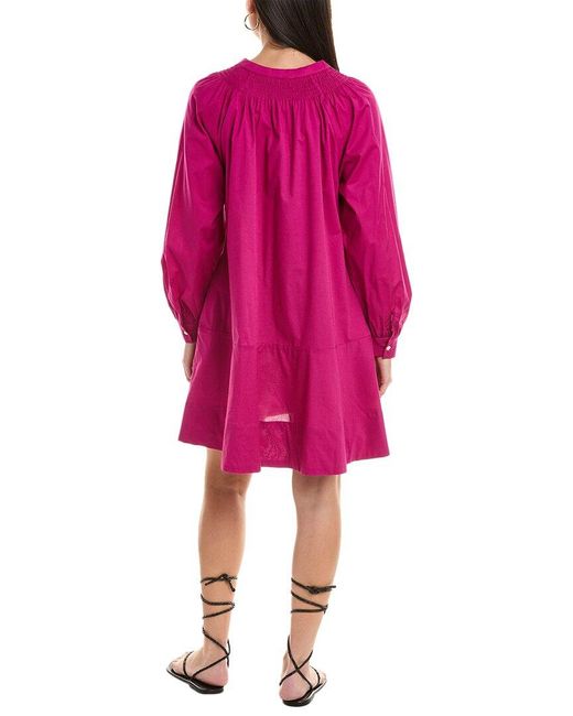 Alpha Studio Pink A-Line Shirtdress
