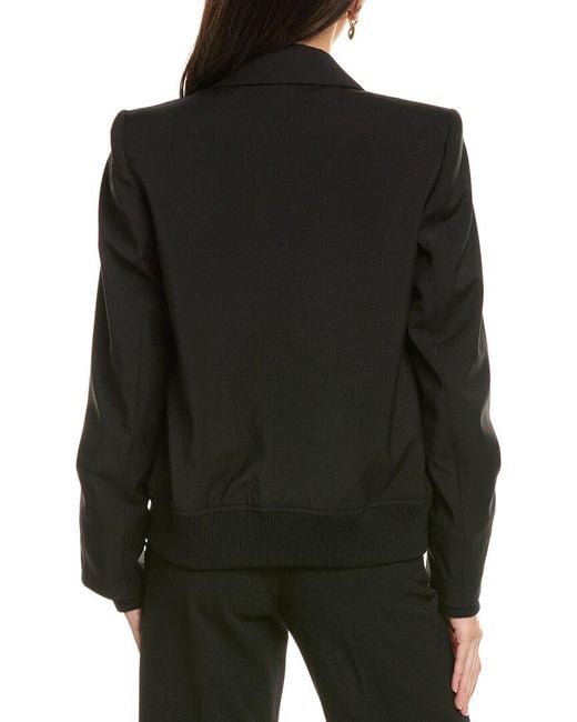 Sportmax Black Fascia Wool Jacket