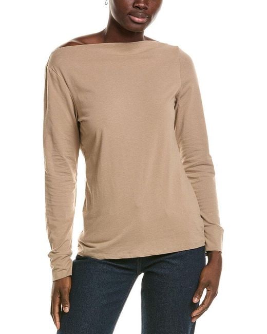 James Perse Natural Boatneck T-Shirt