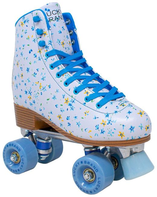 Lucky Brand Blue Floral Roller Skates