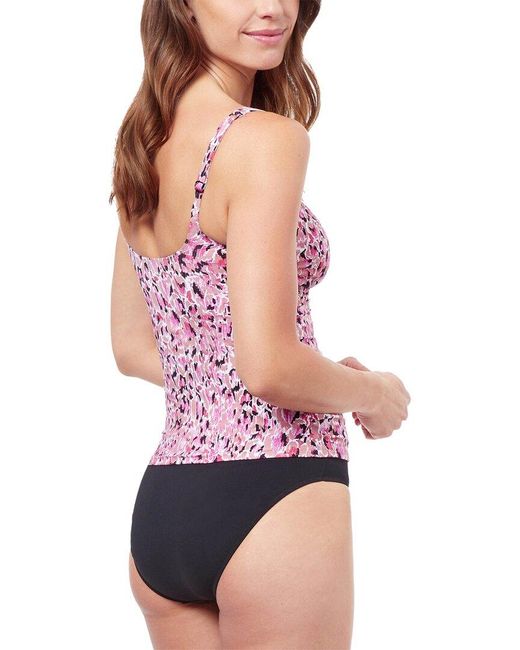Gottex Pink Pretty Wild D-cup Tankini