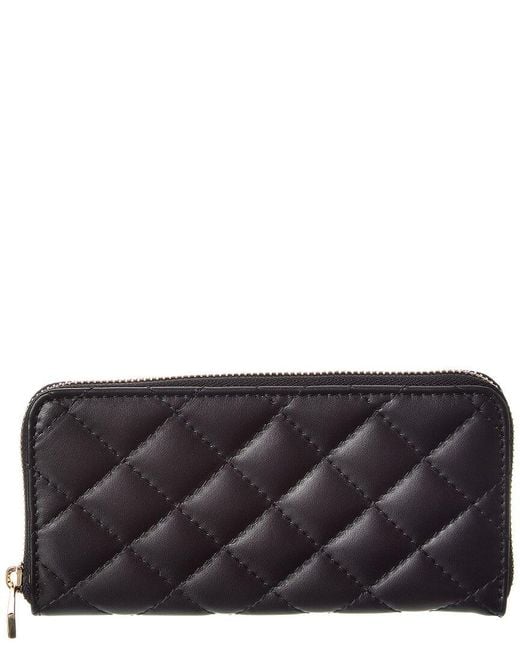 Persaman New York Gray Briar Quilted Leather Wallet
