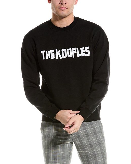 The Kooples Black Crewneck Sweatshirt for men