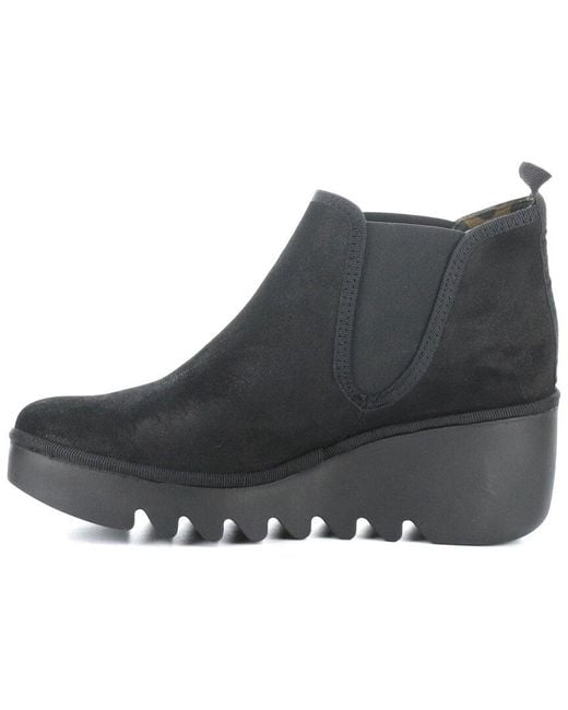 Fly London Black Byne Suede Boot
