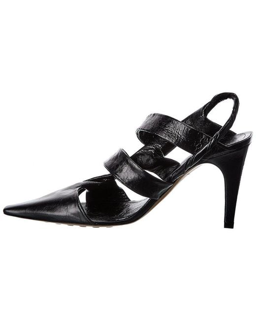 Bottega Veneta Black Bv Leather Pump