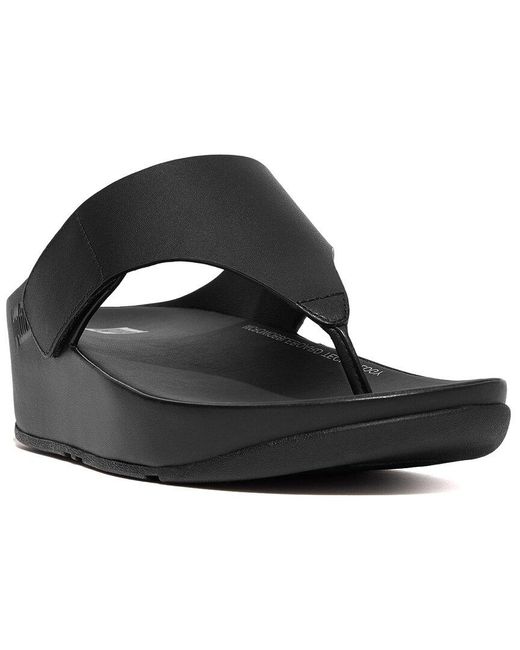 Fitflop Black Shuv Leather Sandal