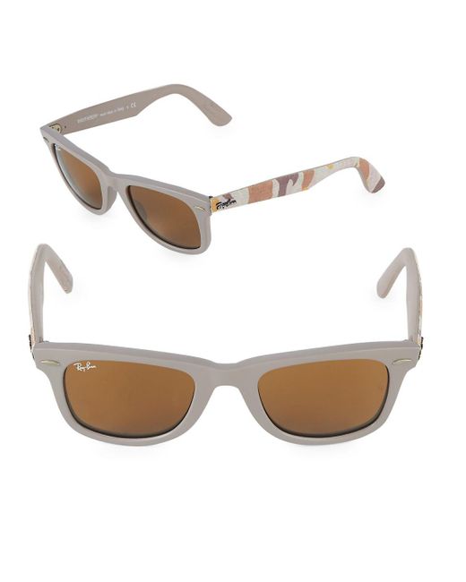 Ray-Ban 47mm Classic Wayfarer Sunglasses in Natural for Men | Lyst
