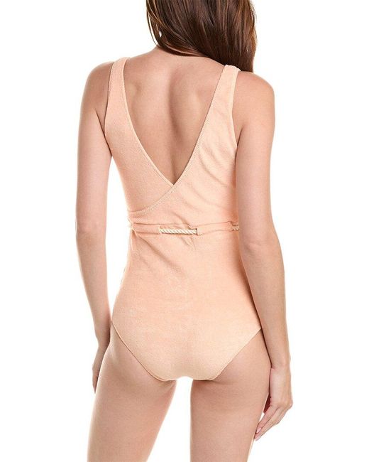 Lisa Marie Fernandez Pink Yasmin Drawstring One-Piece
