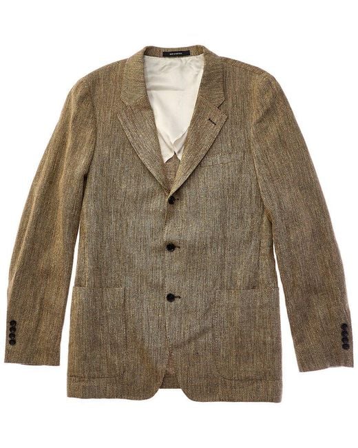 Todd Snyder Green Silk & Linen-Blend Madison Jacket for men