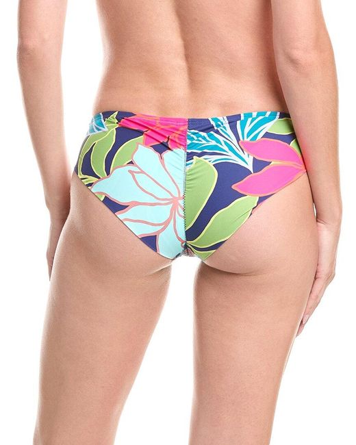 Vince Camuto Blue Shirred Back Bottom