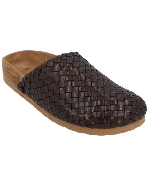Dragon Diffusion Brown Leather Mule