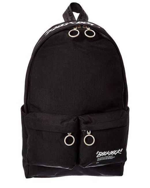 Off-White c/o Virgil Abloh Black Medium Quote Backpack for men
