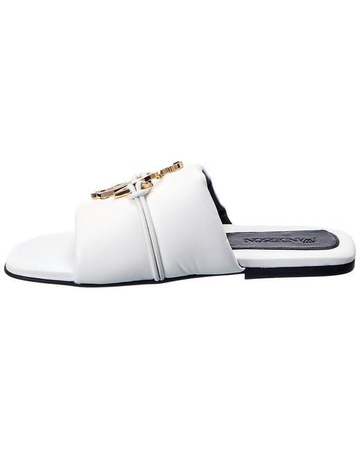 J.W. Anderson White Anchor Leather Sandal
