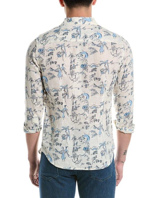 HIHO Gray Jeremy Linen Shirt for men