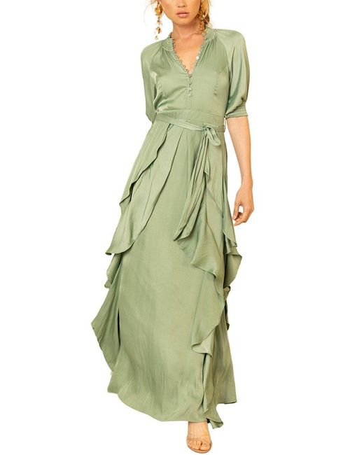 Hale Bob Green Clare Maxi Dress