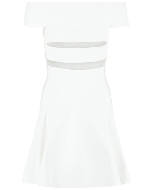 McQueen White Mini Dress