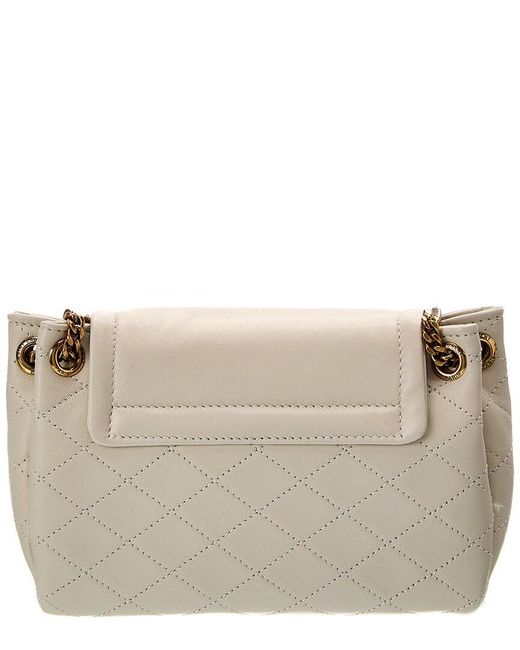 Saint Laurent Gray Nolita Mini Leather Shoulder Bag