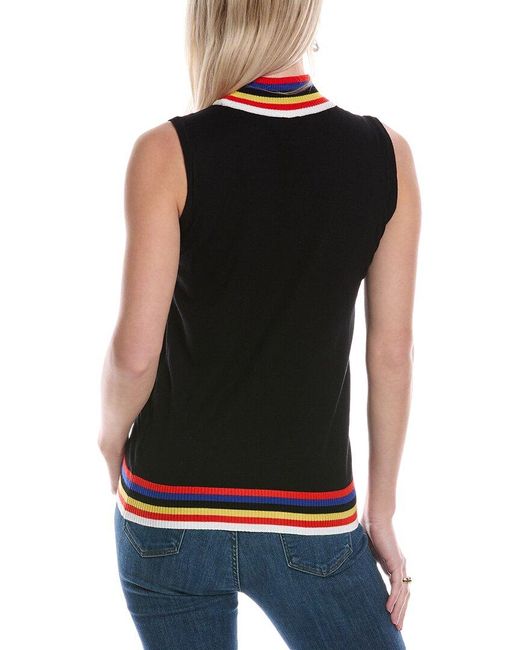 Joseph A Black Mock Neck Sweater