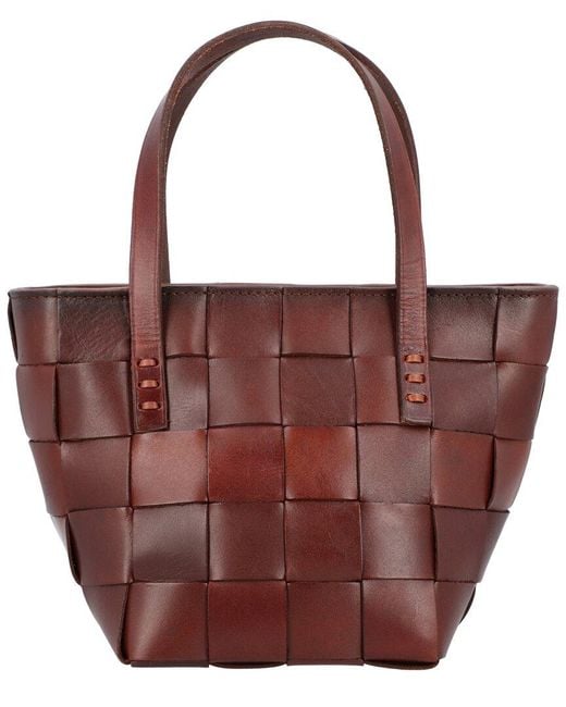 Dragon Diffusion Red Japan Leather Shoulder Bag
