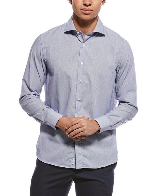 Canali Gray Dress Shirt for men