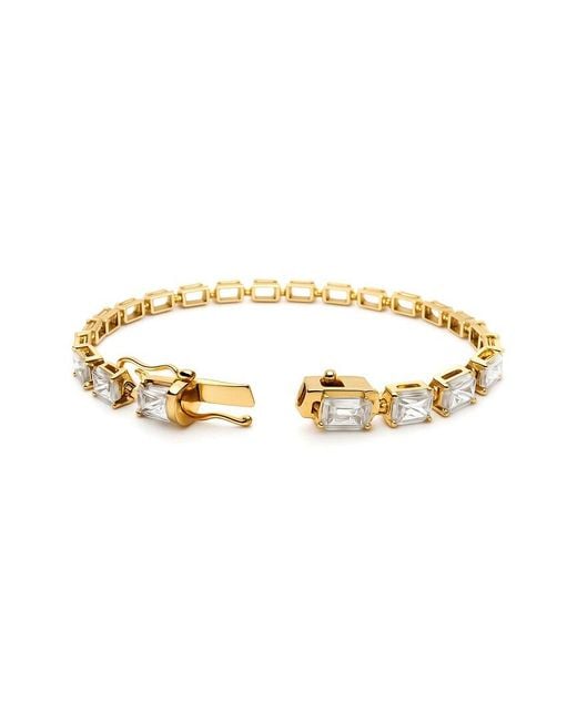 Prince Diamond & Jewelry Metallic 14K 14.44 Ct. Tw. Lab-Grown Diamond Tennis Bracelet