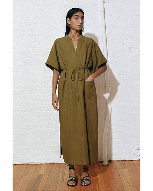 Mara Hoffman Green Emira Midi Dress