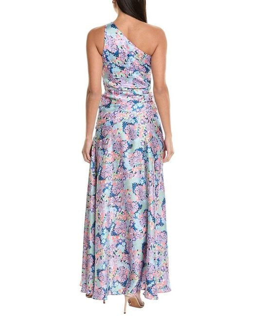 Shoshanna Purple Evelyn Maxi Dress